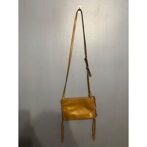 Vince Camuto Litzy Mocha Leather Fringe Crossbody Bag Western‎ Boho Chic Purse